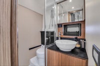 a small bathroom with a sink and toilet